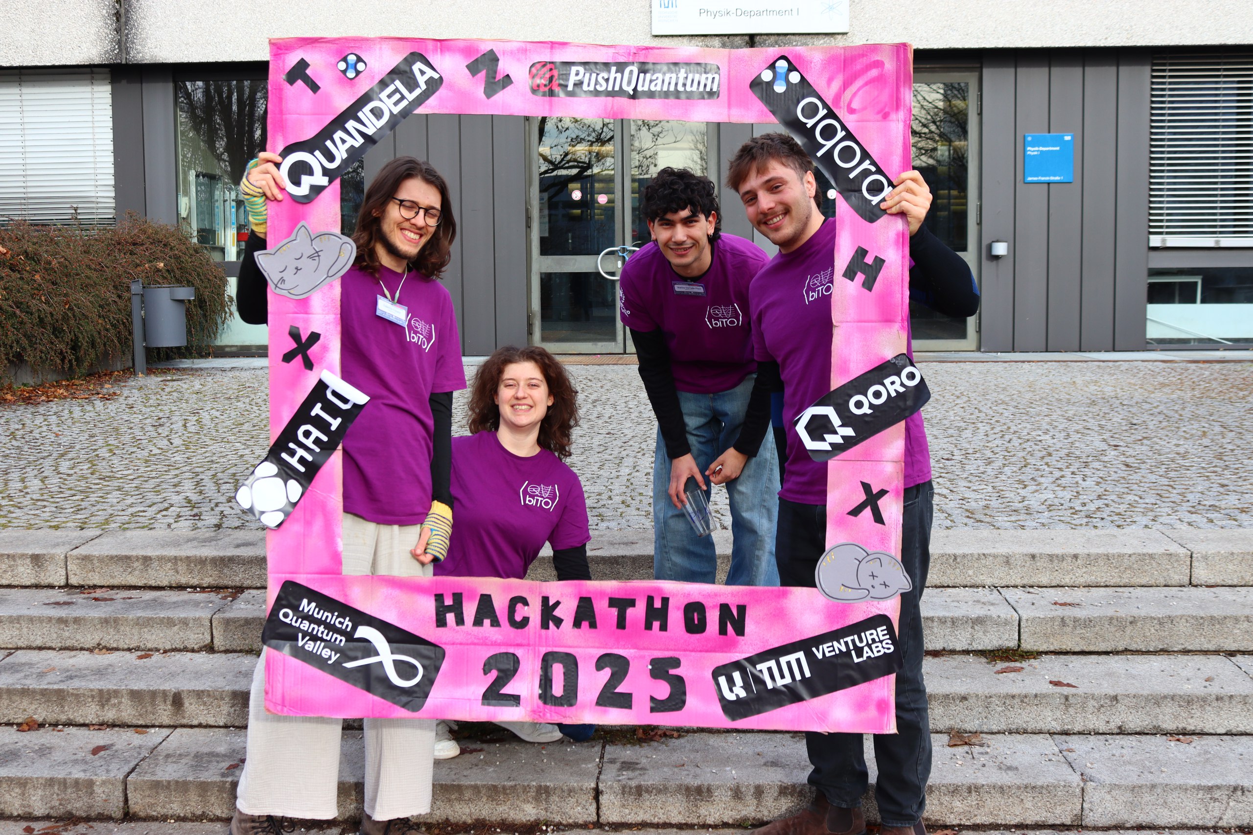Image from Pushquantum Hackathon in TUM Munich